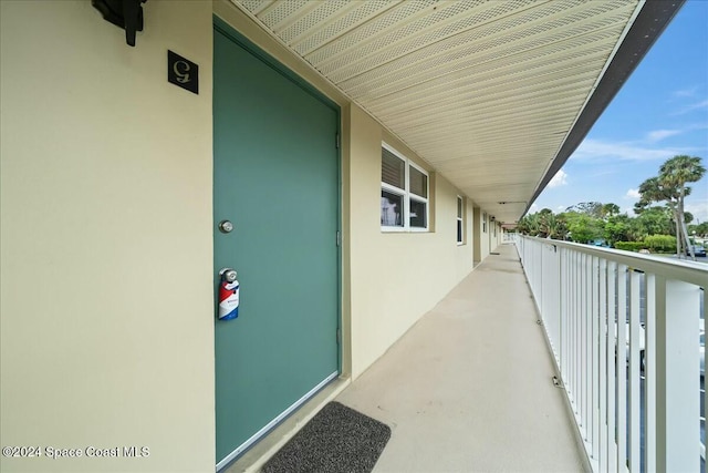 view of balcony