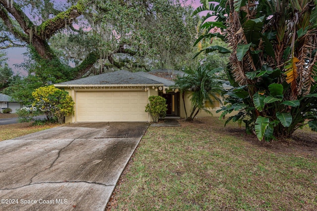 view of front of house featuring a garage