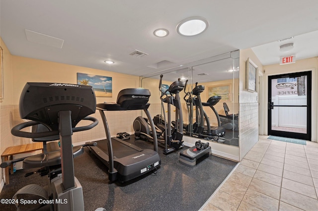 view of exercise room