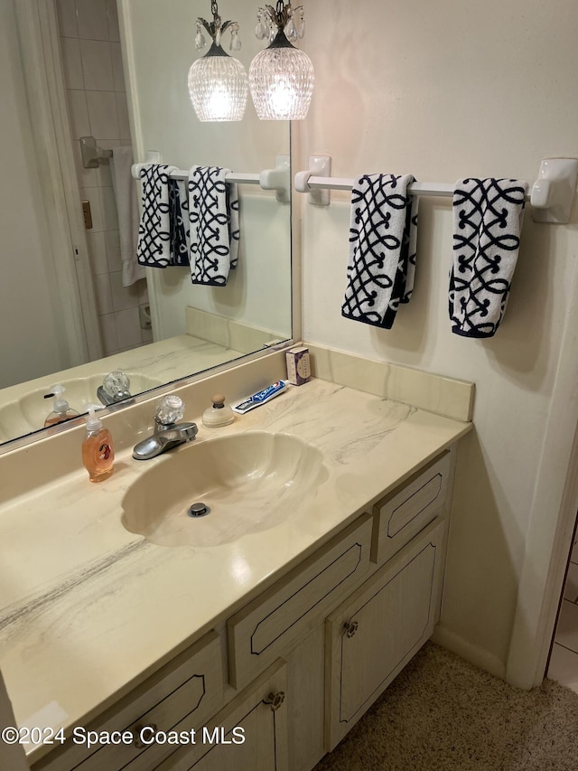 bathroom with vanity