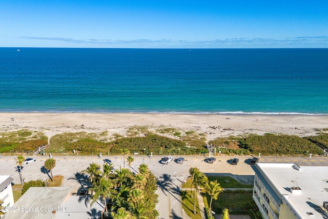 water view with a view of the beach