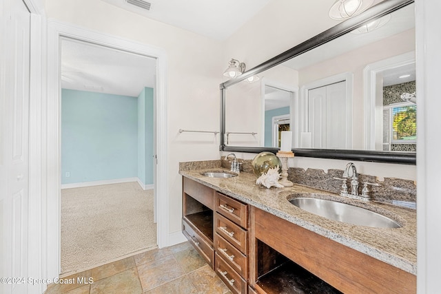 bathroom featuring vanity