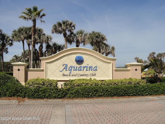 272 Aquarina Blvd Unit 272, Melbourne Beach, FL 32951 - view of community sign