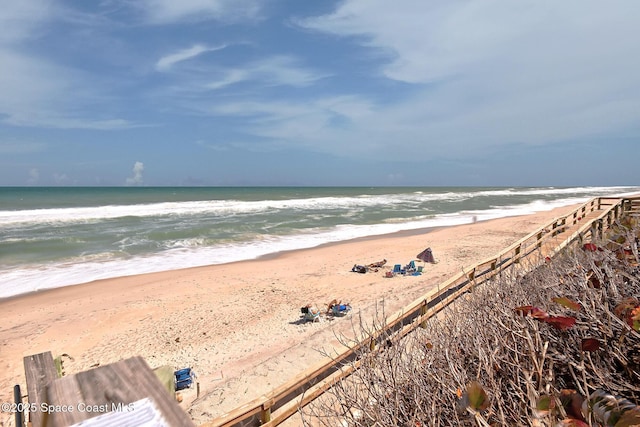 water view with a beach view