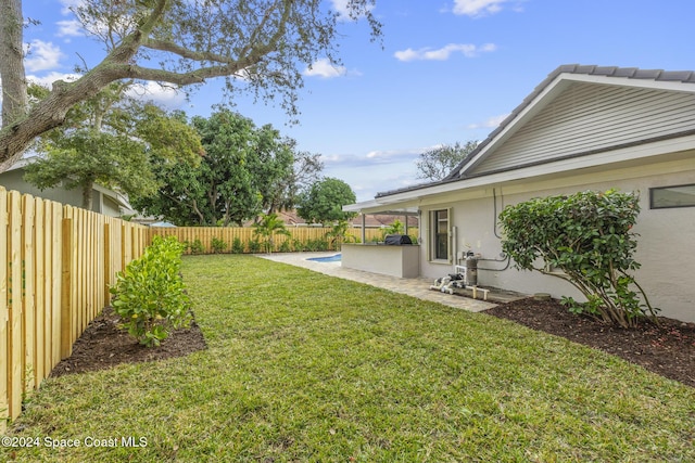 view of yard featuring a patio area