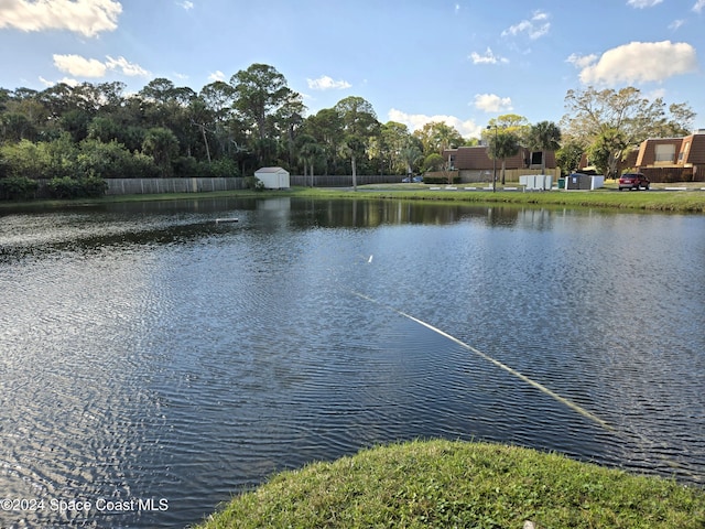 view of water feature