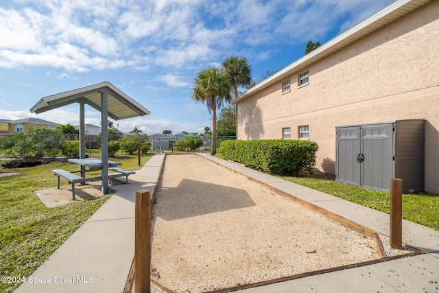 997 Sonesta Ave NE Unit 206, Palm Bay, FL 32905 - view of property's community featuring a bocce ball area