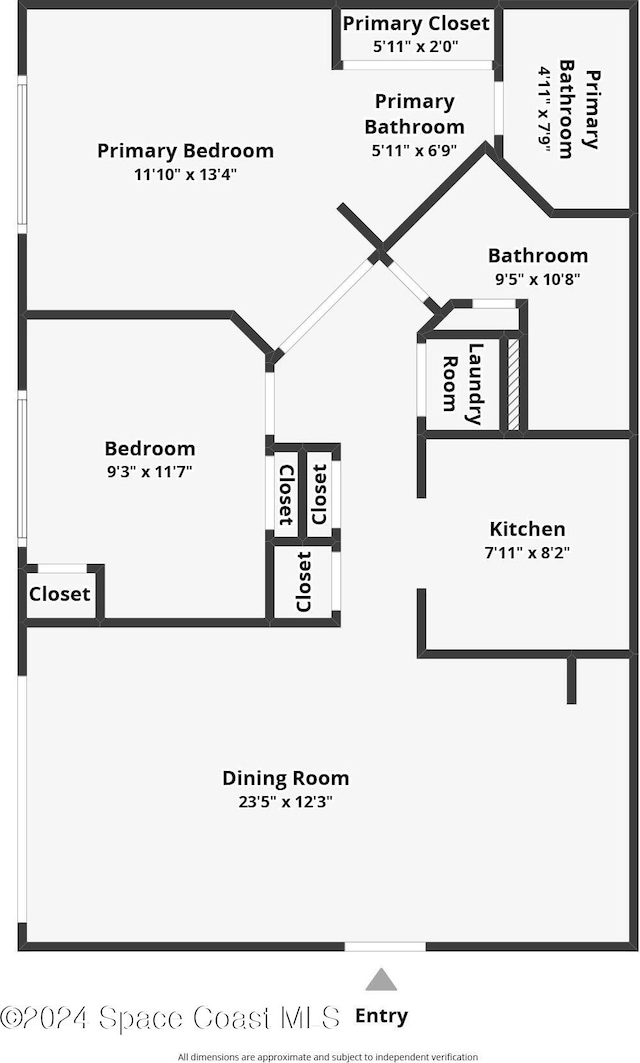 997 Sonesta Ave NE Unit 206, Palm Bay, FL 32905 - view of home floor plan