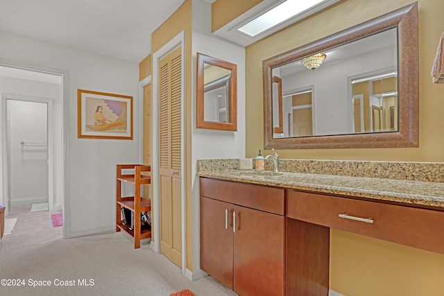 bathroom with vanity