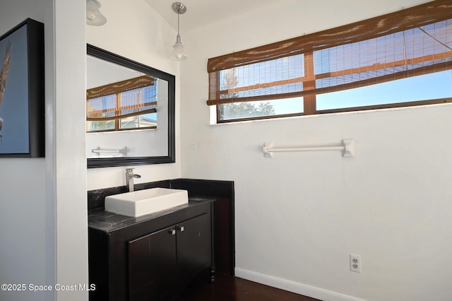 bathroom featuring vanity