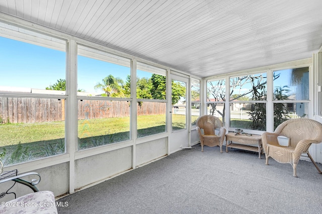 sunroom with a healthy amount of sunlight