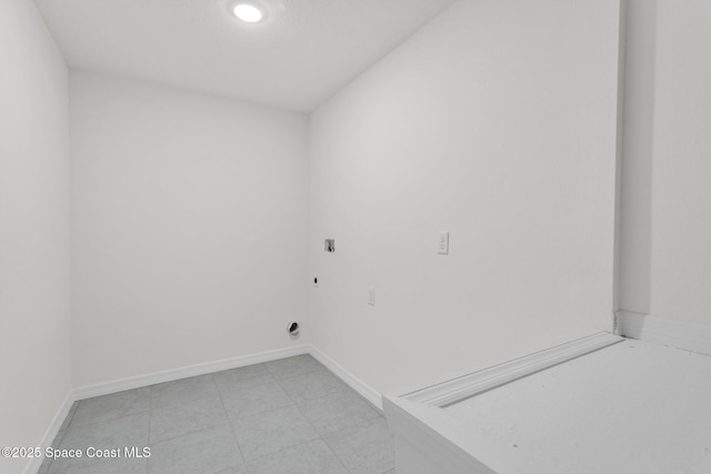 washroom featuring electric dryer hookup