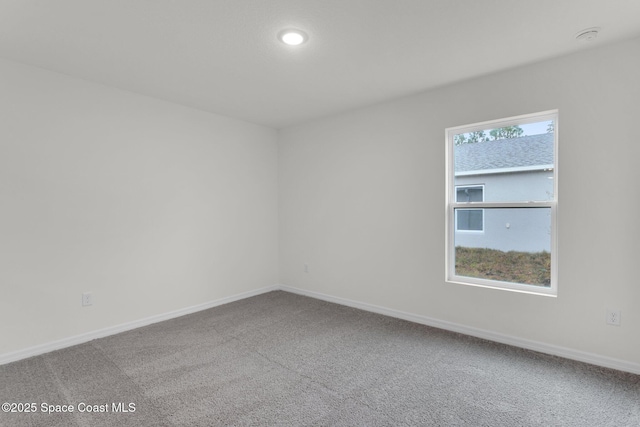 view of carpeted empty room