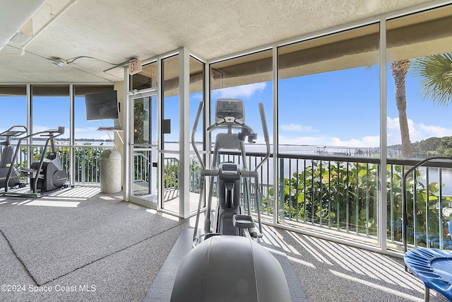 unfurnished sunroom featuring a healthy amount of sunlight