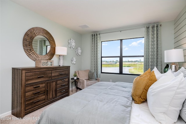 bedroom featuring carpet flooring