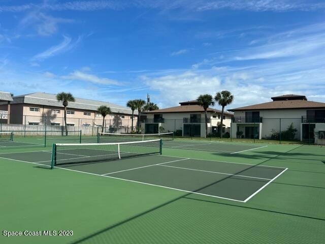 view of tennis court