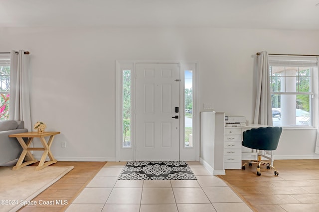 view of tiled entryway