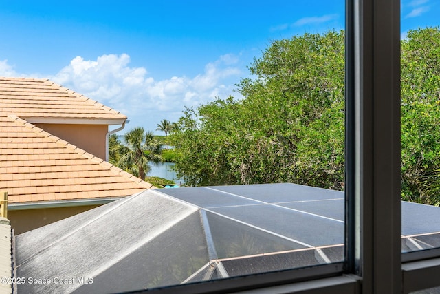 details with a water view