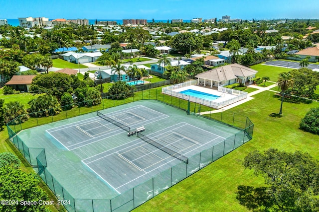 birds eye view of property