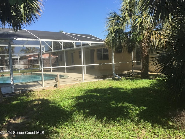 exterior space with a lanai