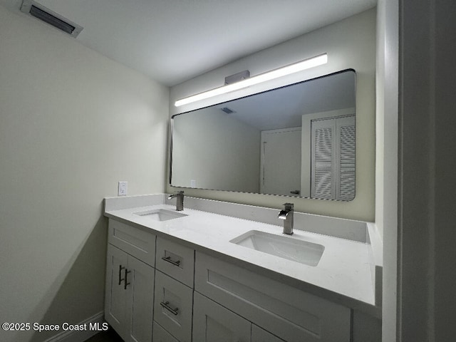 bathroom with vanity