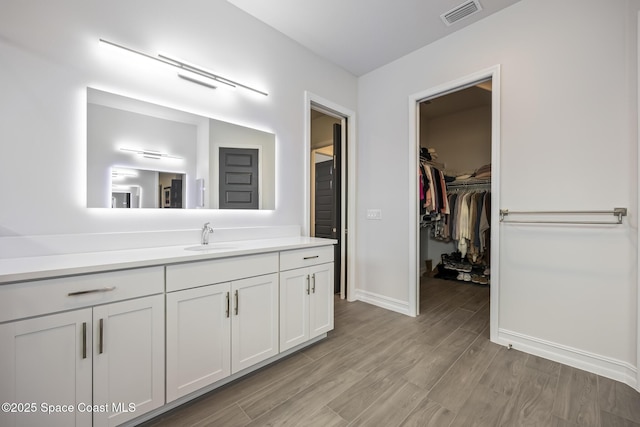 bathroom featuring vanity