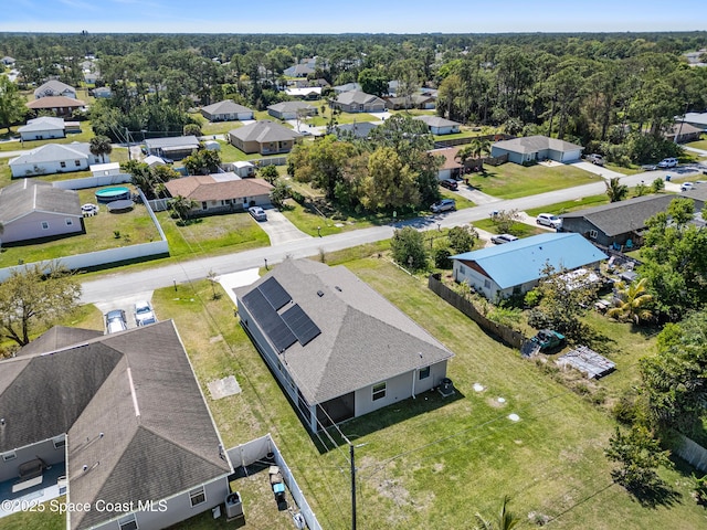 birds eye view of property featuring a residential view