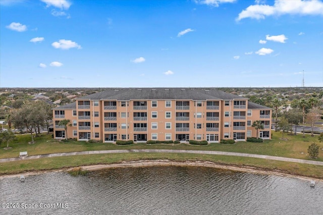 view of property featuring a water view