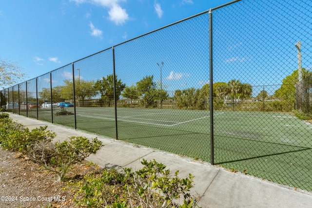 view of tennis court