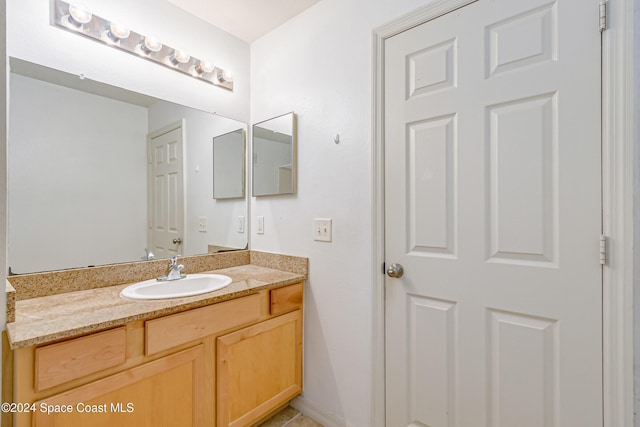 bathroom featuring vanity