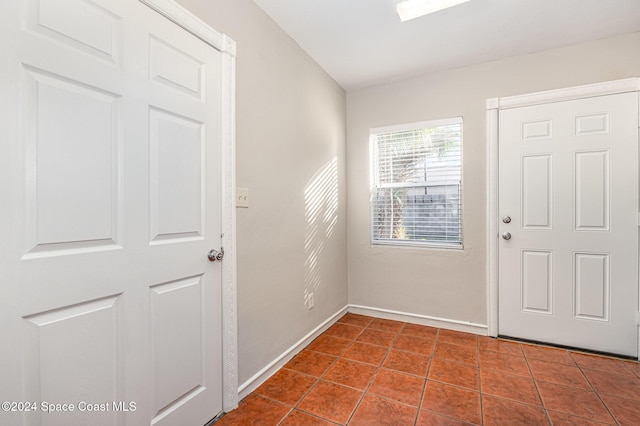 view of tiled entryway