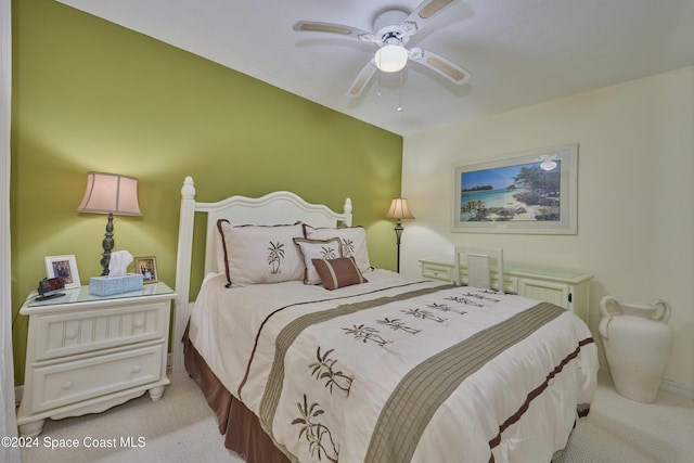 9612 Riverside Dr Unit 103, Sebastian, FL 32958 - carpeted bedroom with ceiling fan
