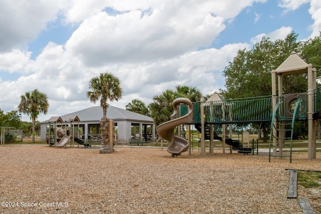 view of play area