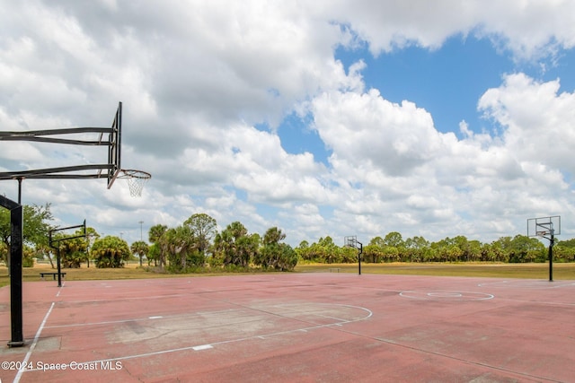 view of sport court