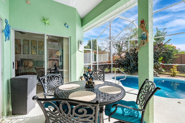 view of sunroom