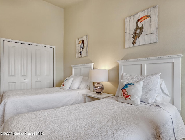 bedroom with a closet