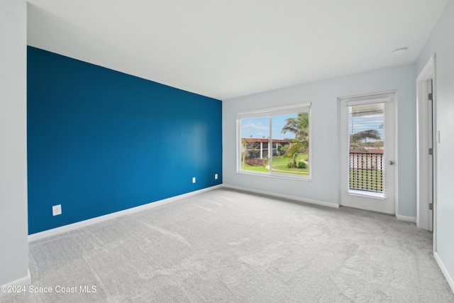 view of carpeted empty room