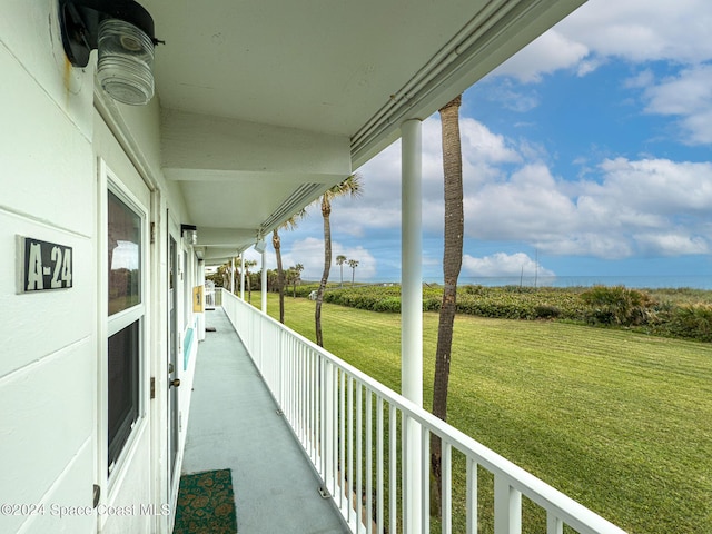 view of balcony