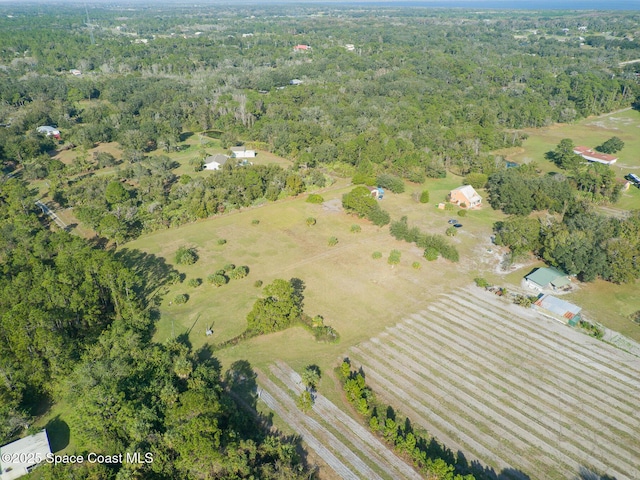 bird's eye view featuring a rural view