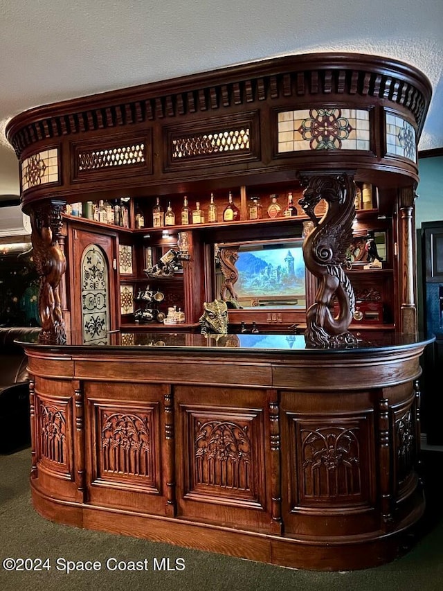 bar featuring carpet flooring