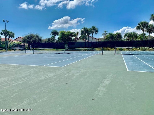 view of tennis court