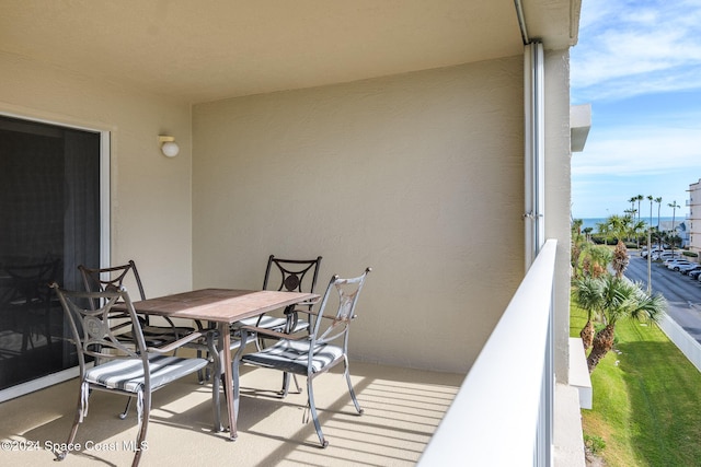 view of balcony