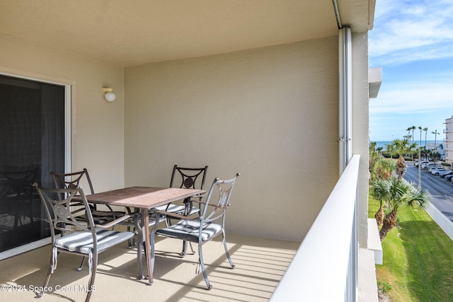 601 Shorewood Dr Unit 402, Cape Canaveral, FL 32920 - balcony featuring outdoor dining space