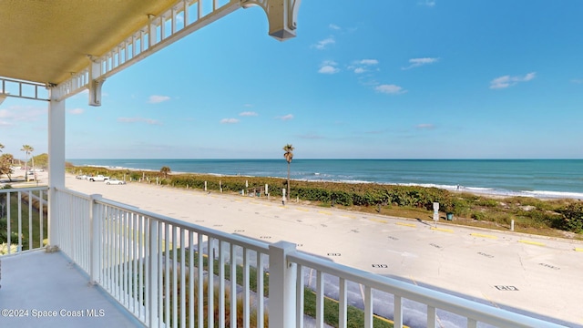 property view of water with a view of the beach