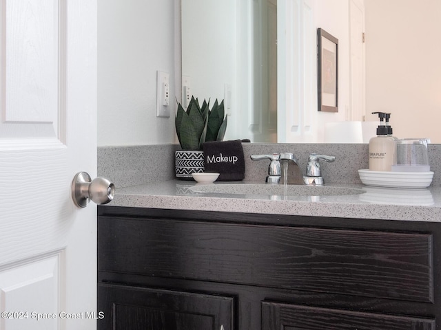 bathroom featuring vanity