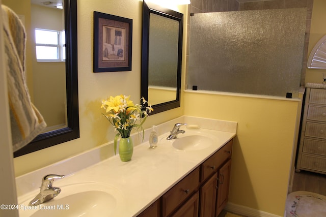 bathroom featuring vanity