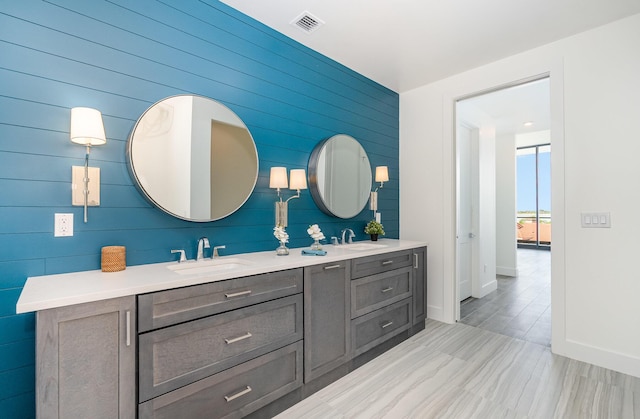 bathroom with vanity