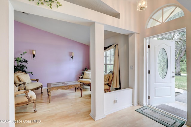 entryway featuring light hardwood / wood-style flooring