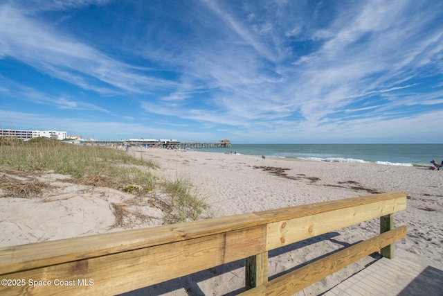 water view with a beach view