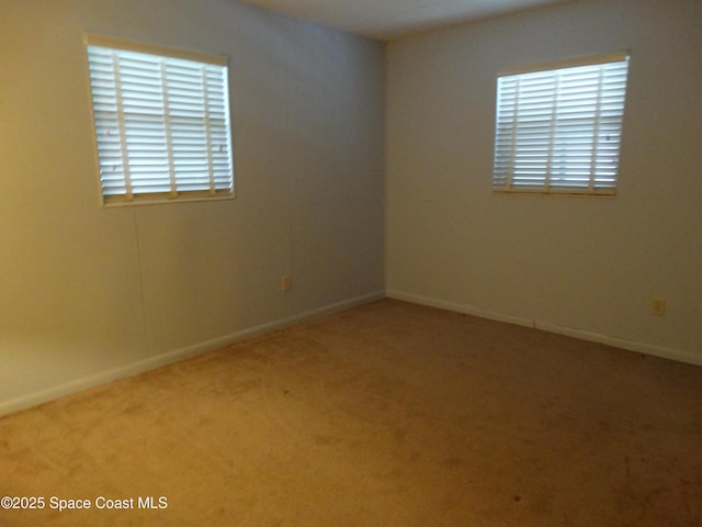 unfurnished room with carpet